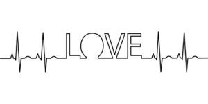 Ekg där man också kan avläsa ordet LOVE. Foto: Foto: Gordon Johnson, Pixabay
