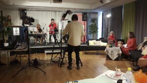 Inspelningen av den digitala Galenfestivalen 2020. Fotograf: Veronica Malm