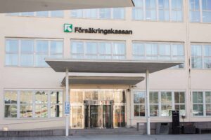 Bild på fasad till Försäkringskassan.