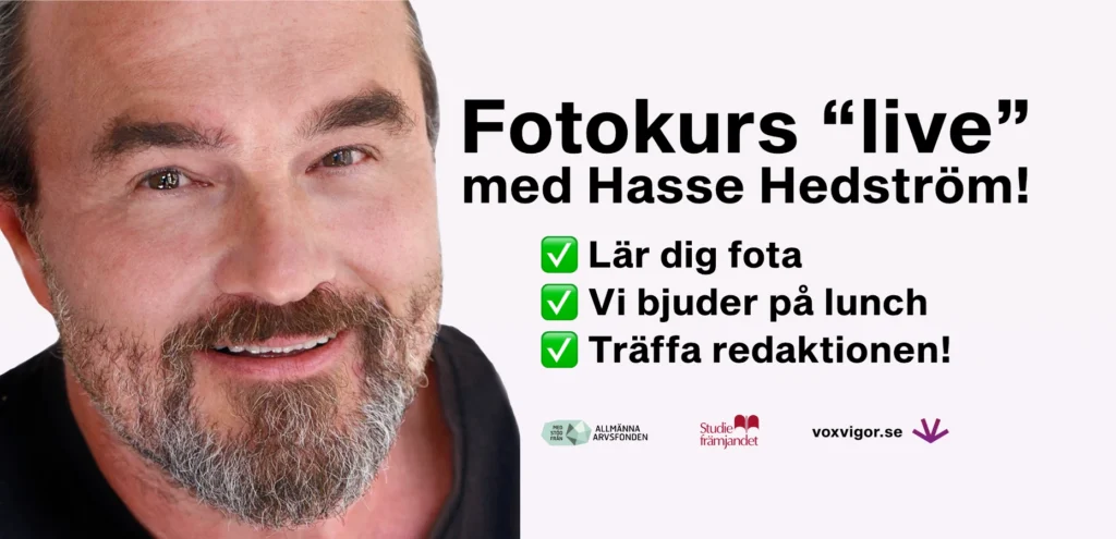 ✅ Lär dig fota ✅ Vi bjuder på lunch ✅ Träffa redaktionen!