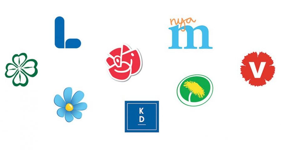 Alla partiers logotyper
