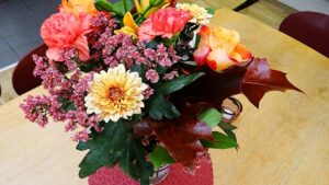 Blommor på Vox Vigors invigning. Foto: Thomas Gustafsson