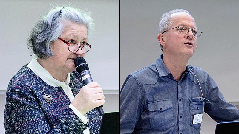 Montage av Överläkare Malgorzata Szmidt vid pykiatriveckan i Uppsala, och Verksamhetschef Paul Johansson från psykiatriveckan i Uppsala. Fotograf Tua Lilja